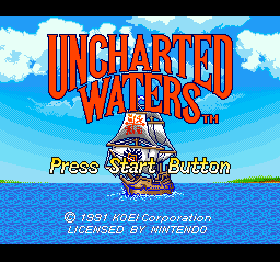 Uncharted Waters Title Screen